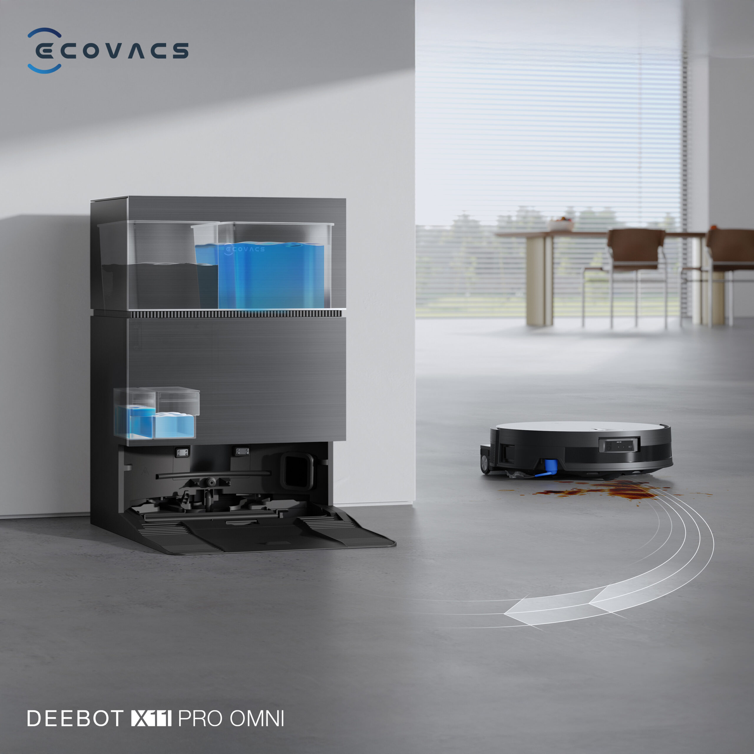 Robot hút bụi lau nhà Ecovacs DEEBOT X11 Pro Omni - Ảnh 9