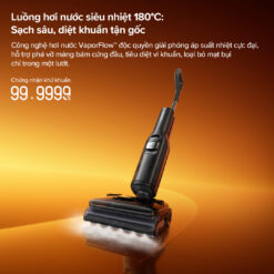 Roborock F25 Ultra tính năng hơi nước 180°C diệt khuẩn làm sạch sàn