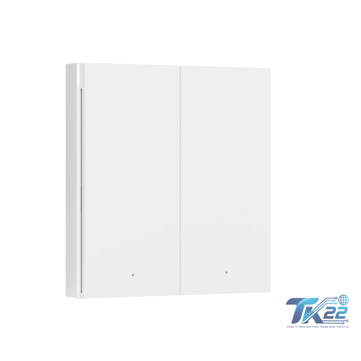 Mặt sau công tắc Aqara H1 với miếng dán và giá lắp tường 86mm