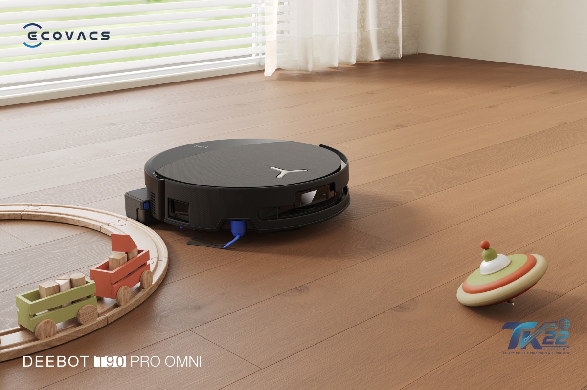 Công nghệ OZMO ROLLER 3.0 tự làm sạch con lăn Ecovacs T90 Pro Omni
