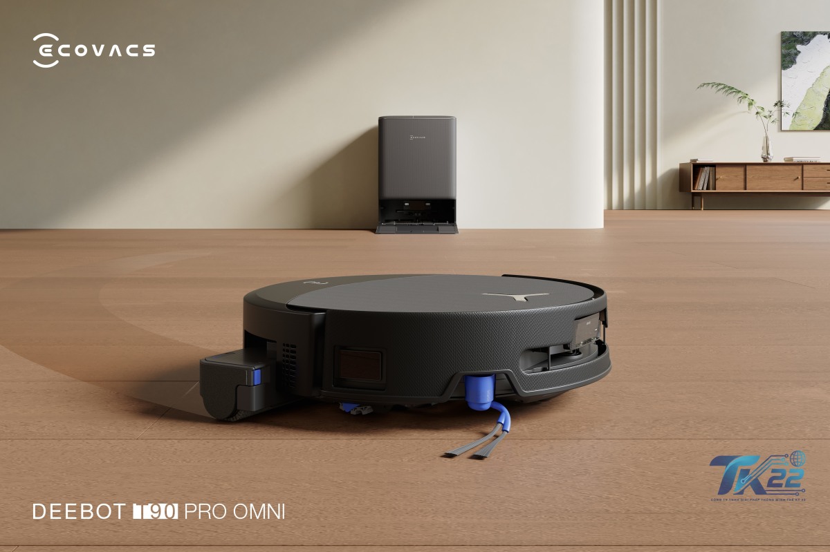 Hệ thống TruEdge 3.0 làm sạch sát chân tường Ecovacs T90 Pro Omni