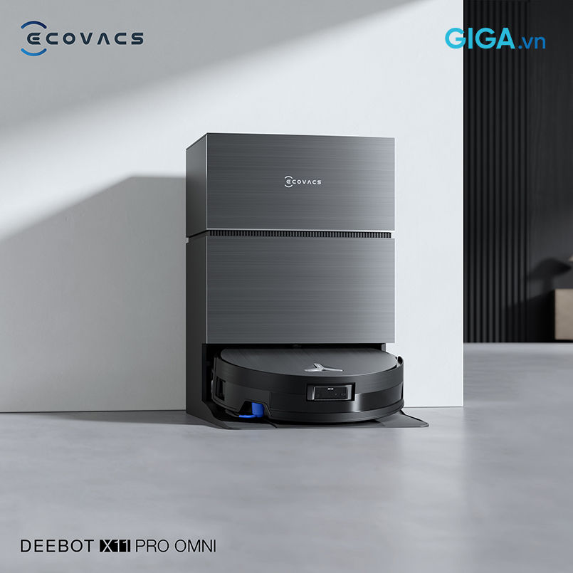Trạm OMNI của robot lau nhà thông minh Ecovacs DEEBOT X11 Pro Omni có thiết kế đẳng cấp, trải nghiệm vượt trội.